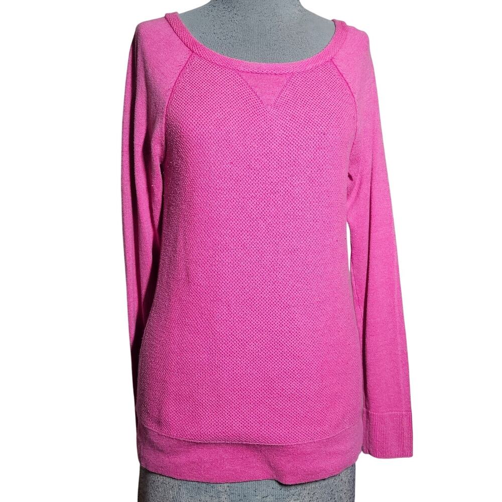 Pink Cotton Blend Sweater Size Medium